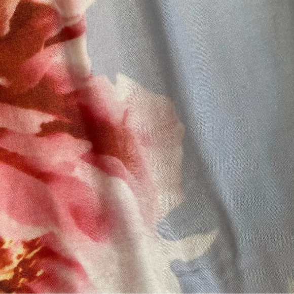 PLUM PRETTY SUGAR Oceane Lulls The Billows Blue Floral Lounge Set Size Small - Picture 12 of 15